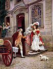 Jules Girardet Depart En Voyage De Noces painting